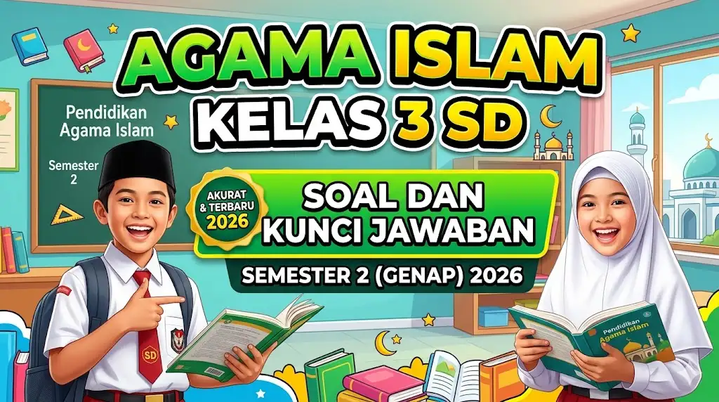 Soal Agama Islam Kelas 3 SD dan Kunci Jawaban Semester 2 2026 Terbaru