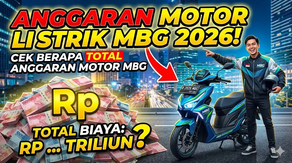 Anggaran Motor Listrik MBG 2026, Cek Berapa Total Anggaran Motor Makan Bergizi Gratis