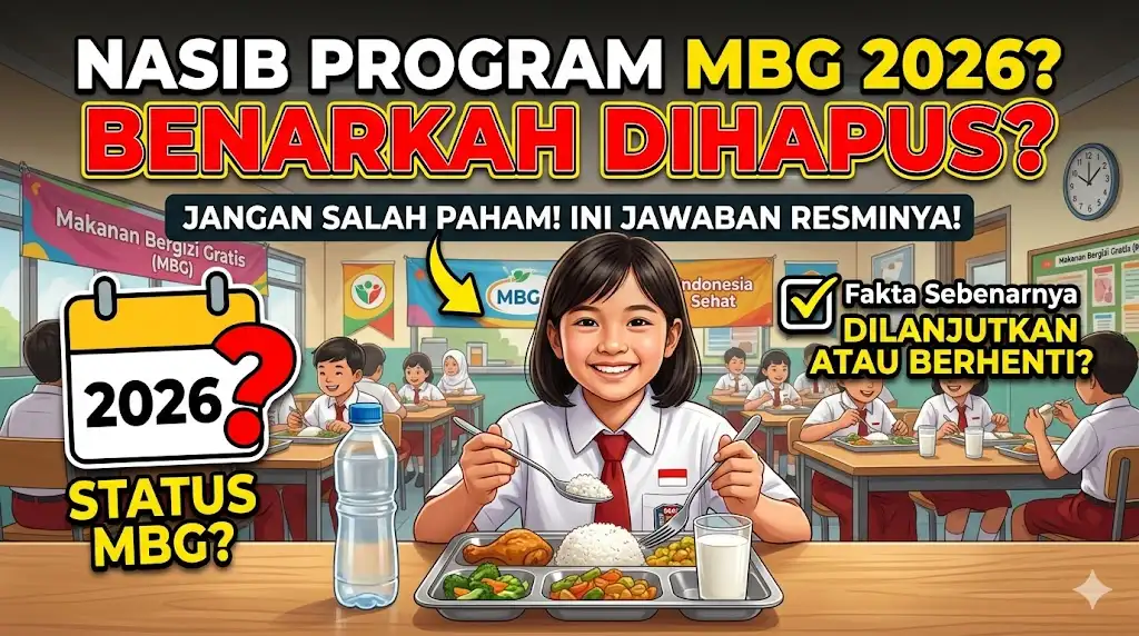 Kapan Program MBG Dihapus 2026, Benarkah Makanan Bergizi Gratis Akan Segera Dihapus? Ini Jawabannya