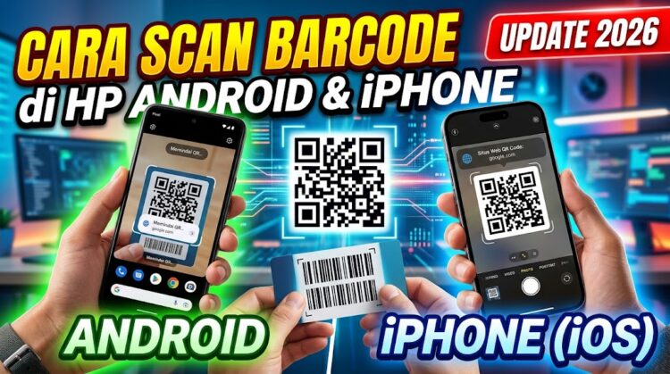 Cara SCAN Barcode di HP Android dan iPhone Sendiri Update 2026