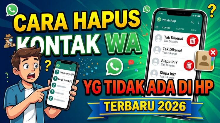 Cara Hapus Kontak WA yang Tidak Ada di Kontak Terbaru 2026