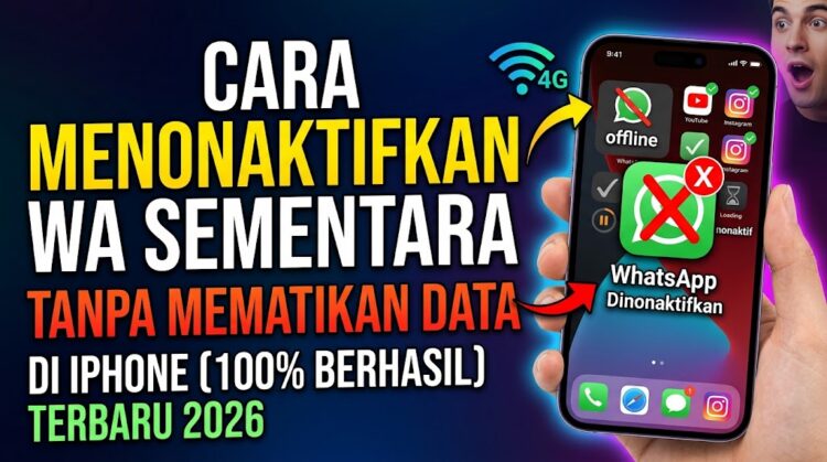 Cara Menonaktifkan WA Sementara Tanpa Mematikan Data di iPhone
