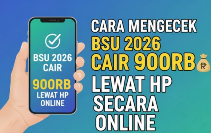 cara mengecek BSU 2026 cair 900rb lewat HP secara online